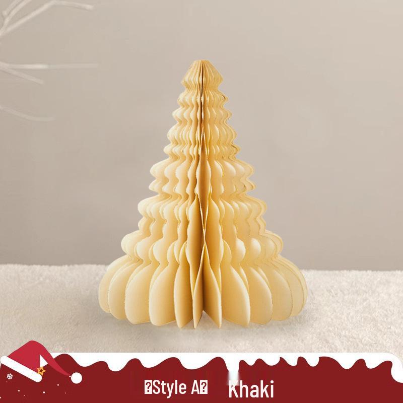 DIY Mini Cross-Border Christmas Tree Ornaments - Paper Folding Net Red Style Decor