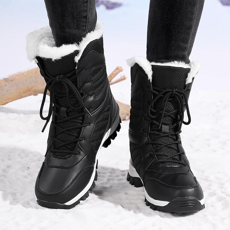 Snow Boots for Couples, 2026 Winter New Style, Fleece-Lined, Thickened, Warm, Thick-Soled, Height-Increasing Short Boots