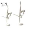 Matte White Ballet Decor 3D Printed Rhythmic Gymnastics Figurine, Modern Minimalist Art Sculpture, Elegant Decorative Pieces for Home Handstand