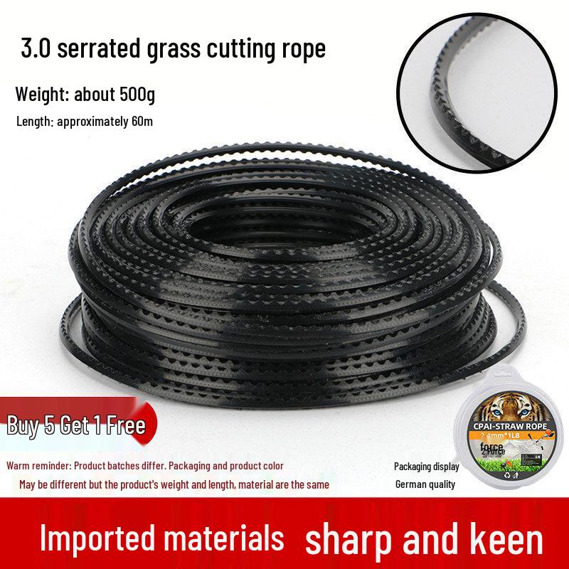 Universal Wear-Resistant Nylon Steel Wire Trimmer Line for Lawn Mower Heads