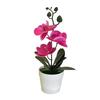 Compact Design Fake Flower Plant Phalaenopsis Bonsai Easy To Style
