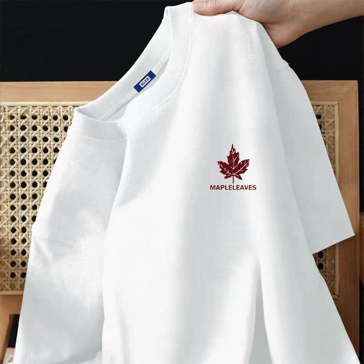 Unisex Short Sleeve Tee Round Neck Casual T-Shirt Polyester Printed Summer Sports Daily Wear