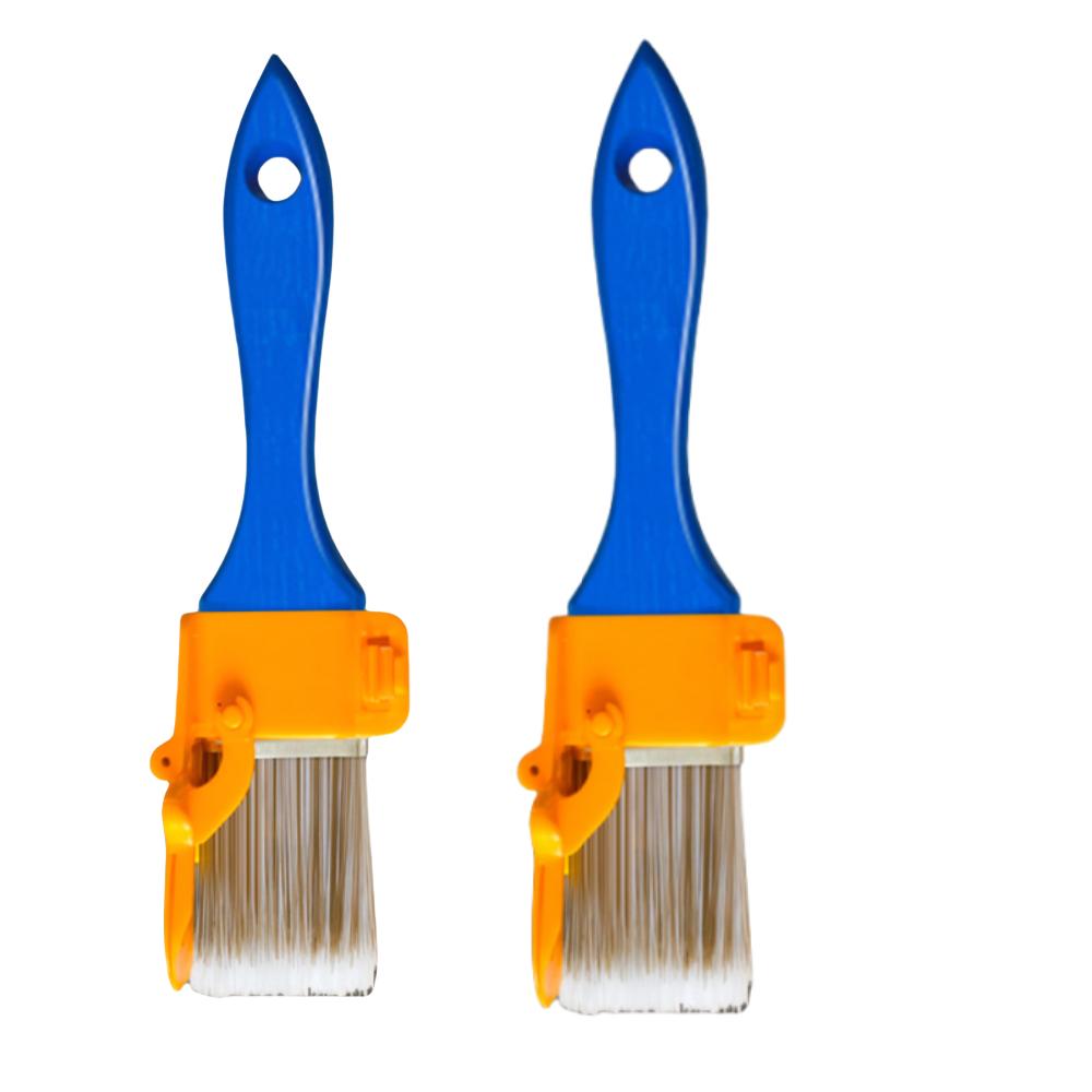 

Кисть для покраски кромок с разделением цвета Ручной инструмент для покраски кромок Идеально подходит для внутреннего и наружного использования на стенах и потолках 2pcs blue
