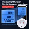 Digital Voltage Consumption Power Meter Watt AC Electricity Analyzer Monitor Energy Meter Monitors Outlet Electricity Socket