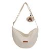 Urban Minimalist Corduroy Tote Bag With Zipper Closure For Daily Use