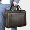 The First Layer of Cowhide Men's Briefcase High-grade Hand-made Soft Leather Laptop Bag Men's Business Bag