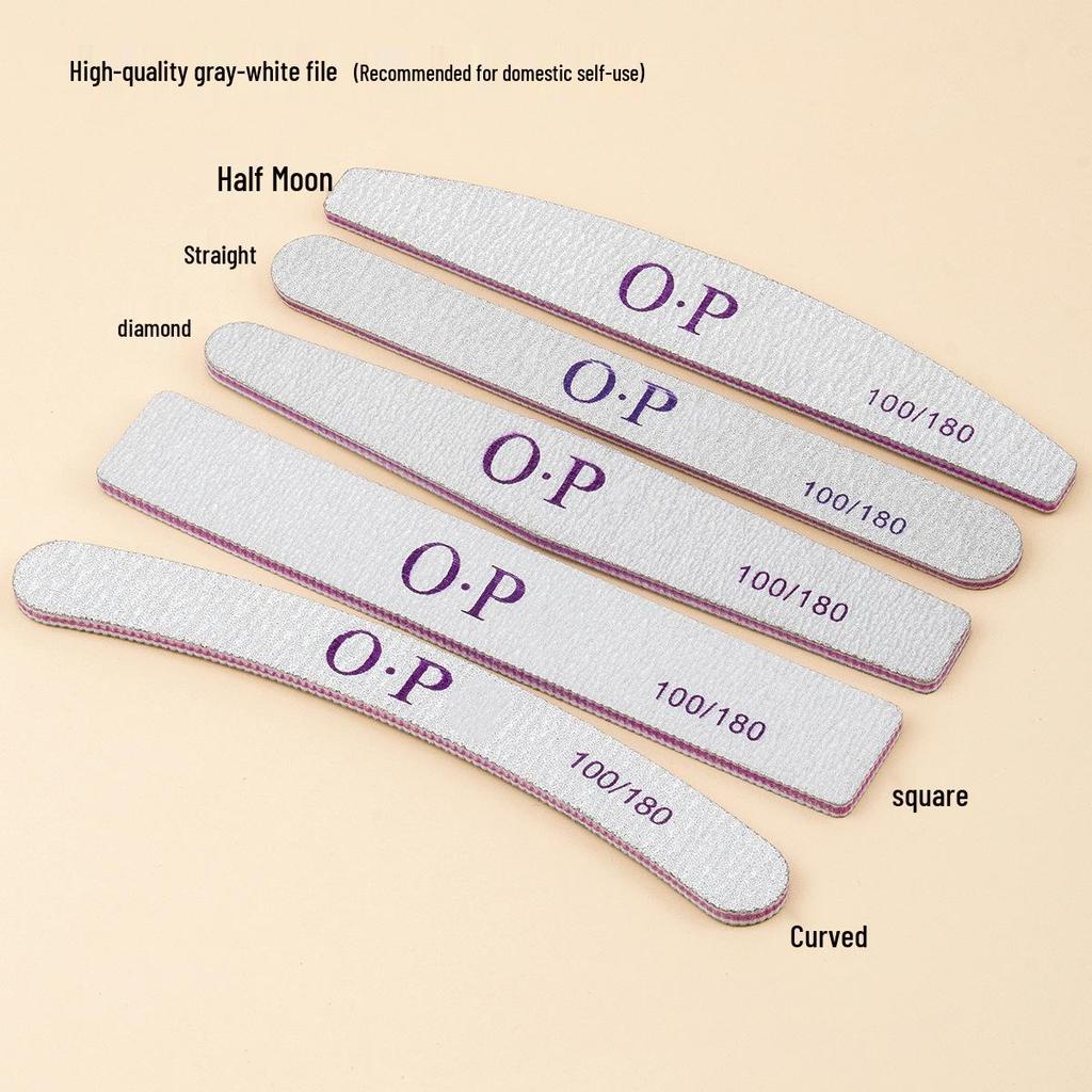 Double-Sided Washable Nail File 100/180 Grit Manicure Buffing Strip
