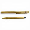 Great Cartier Ballpoint pen Trinity Stripe Pattern Twist Type gold mens Used
