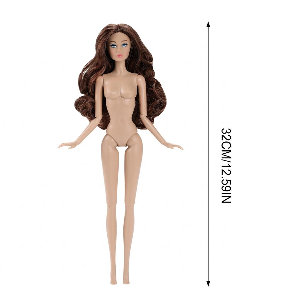 32cm PVC Fashion Doll Model With Dual Tone Nylon Hair And Flexible Joints For Photography Gift