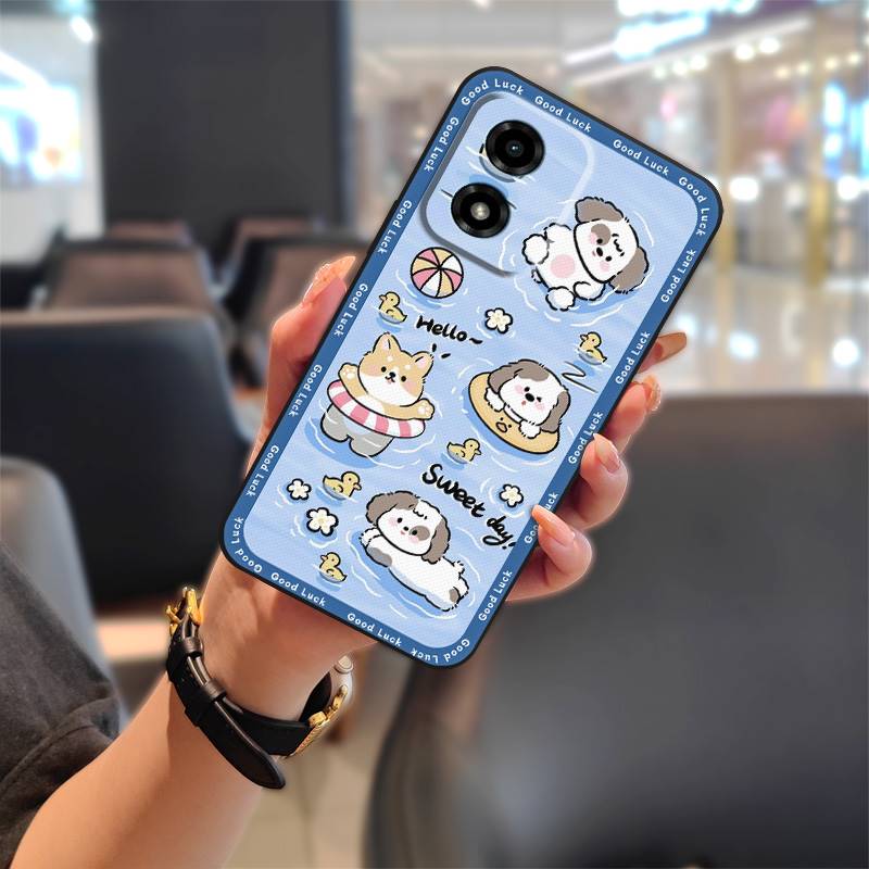 Soft Case Cartoon Phone Case For MOTO G04 Full Wrap Anti-knock Shockproof Dirt-resistant Silicone Durable Back Cover TPU