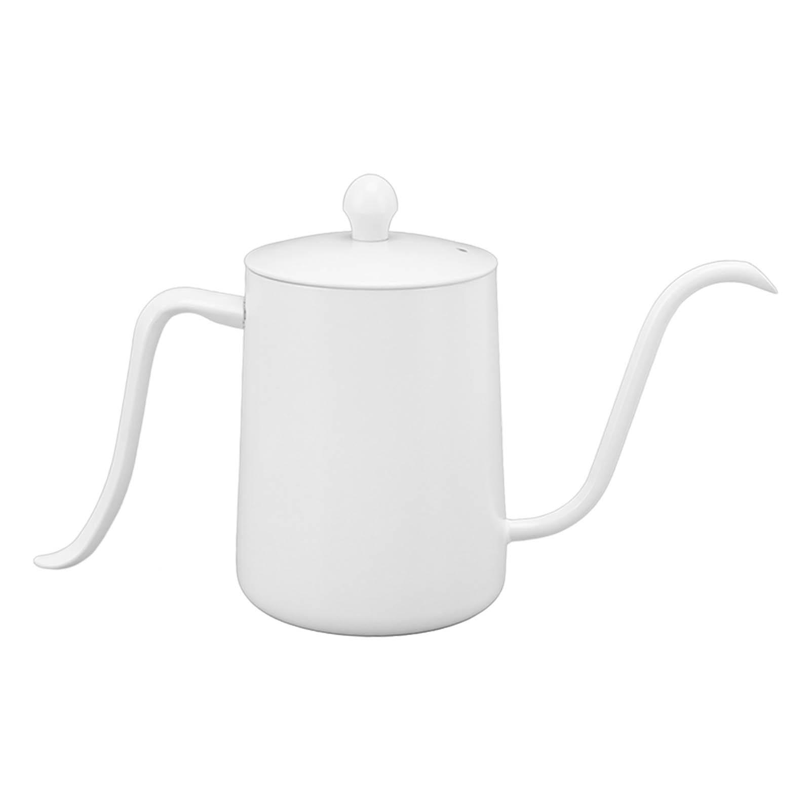 

Носик Кофейник Профессиональный Вместимость 600 мл Нержавеющая сталь Гусиная шея Кофейник для дома L белый