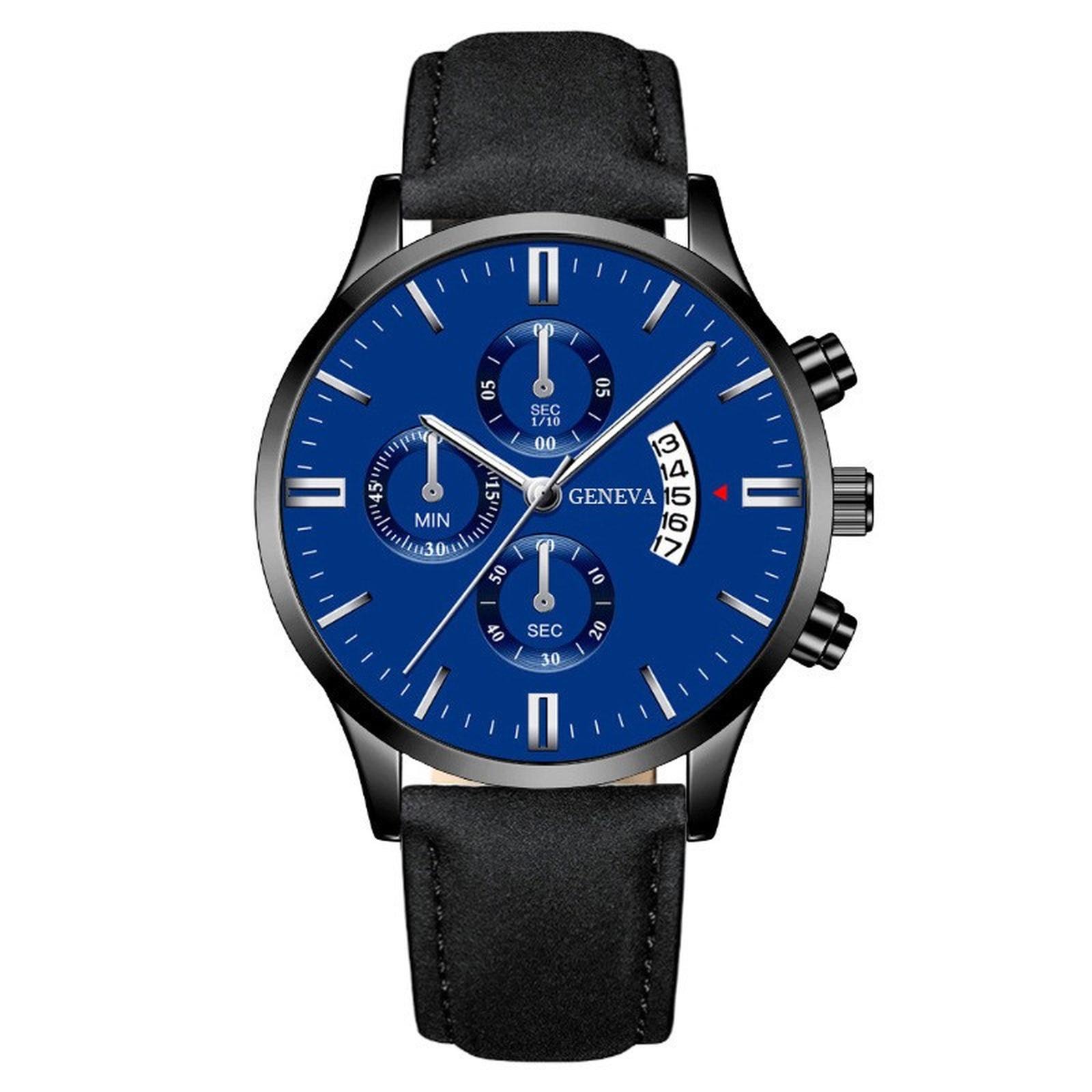 

Мужские водонепроницаемые светящиеся наручные часы-будильник для бега One Size синий