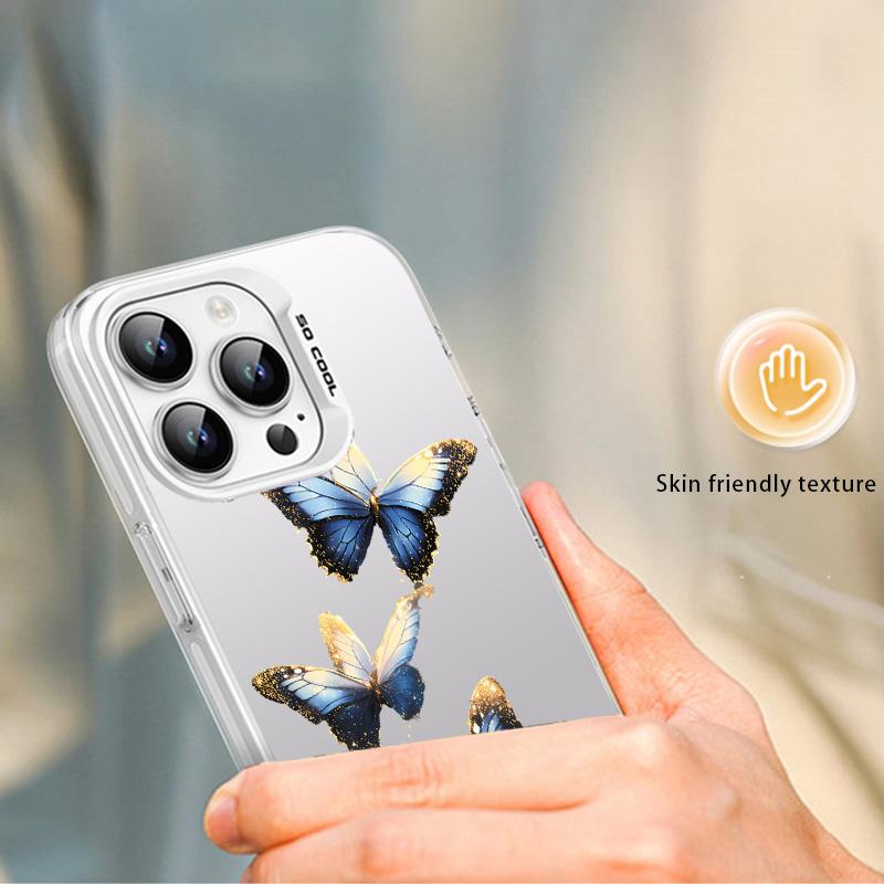 Modne etui na telefon z motywem motyla dla iPhone 16E 16 15 14 13 12 11 Pro Max XR X XS 7 8 14 15 Plus SE2 SE4 SE 2022 2020 2025 Pokrowiec