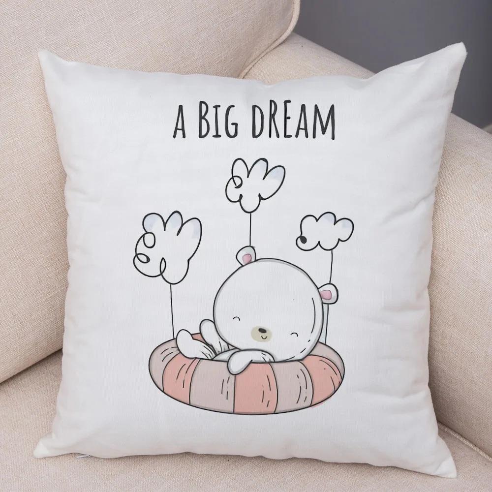 Cartoon Giraffe Monkey Decorative Pillowcase Office Living Room Car Ornaments Home Pillowcase