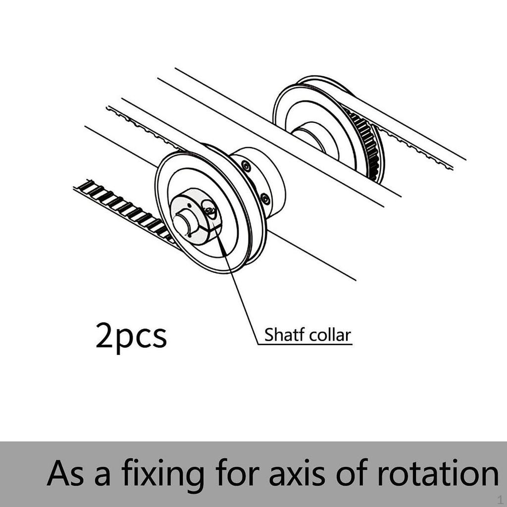 2 Stück Optische Achsklemmen Klemmring Robust Leicht Premium Multifunktional Automobil
