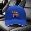 Multicolor Highland Cow Baseball Cap  Adjustable Black Duckbill Hat  Unisex Outdoor Sports Fashion Cap