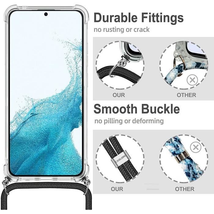 Coque de Protection - PROSHOP - Samsung Galaxy S22 - Souple - Transparent-Vert - Microdot