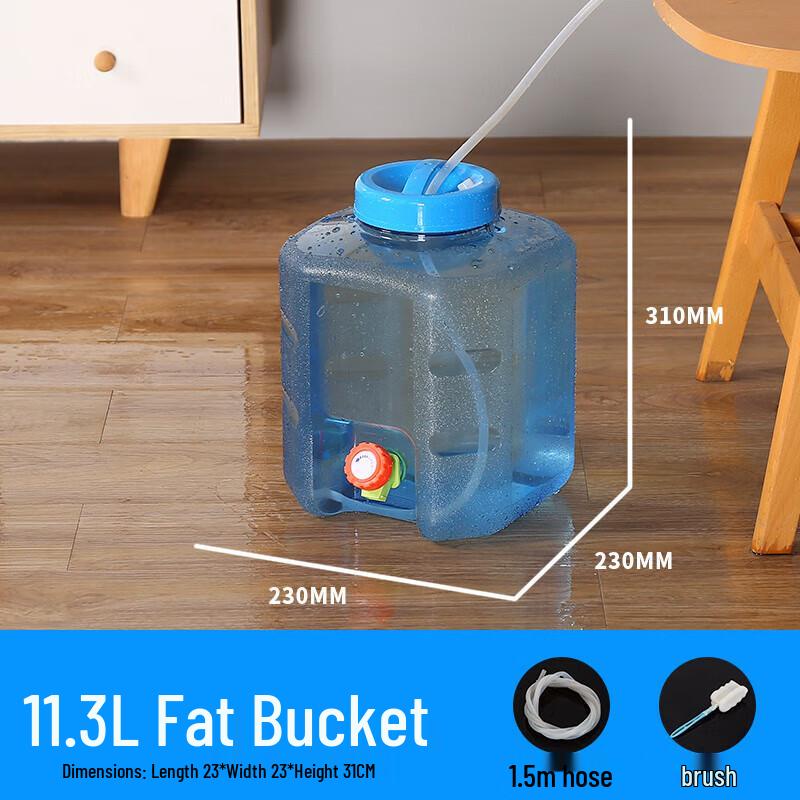 

11.3L Octagonal Tea Water Storage Bucket with Faucet