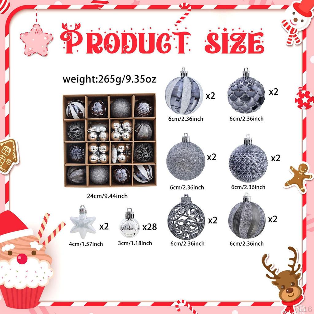 Weihnachtskugel Ornament Hängeanhänger Innenfeier Weihnachtsdekoration Bruchsicher für