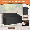 Patio Hanging Swing Cover 210D Oxford Cloth Outdoor Garden Waterproof Heavy Duty Protector Porch Swing Cover