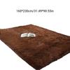 Ковер с длинным ворсом, темно-коричневый, противоскользящий, мягкий коврик для спальни, гостиной, столовой