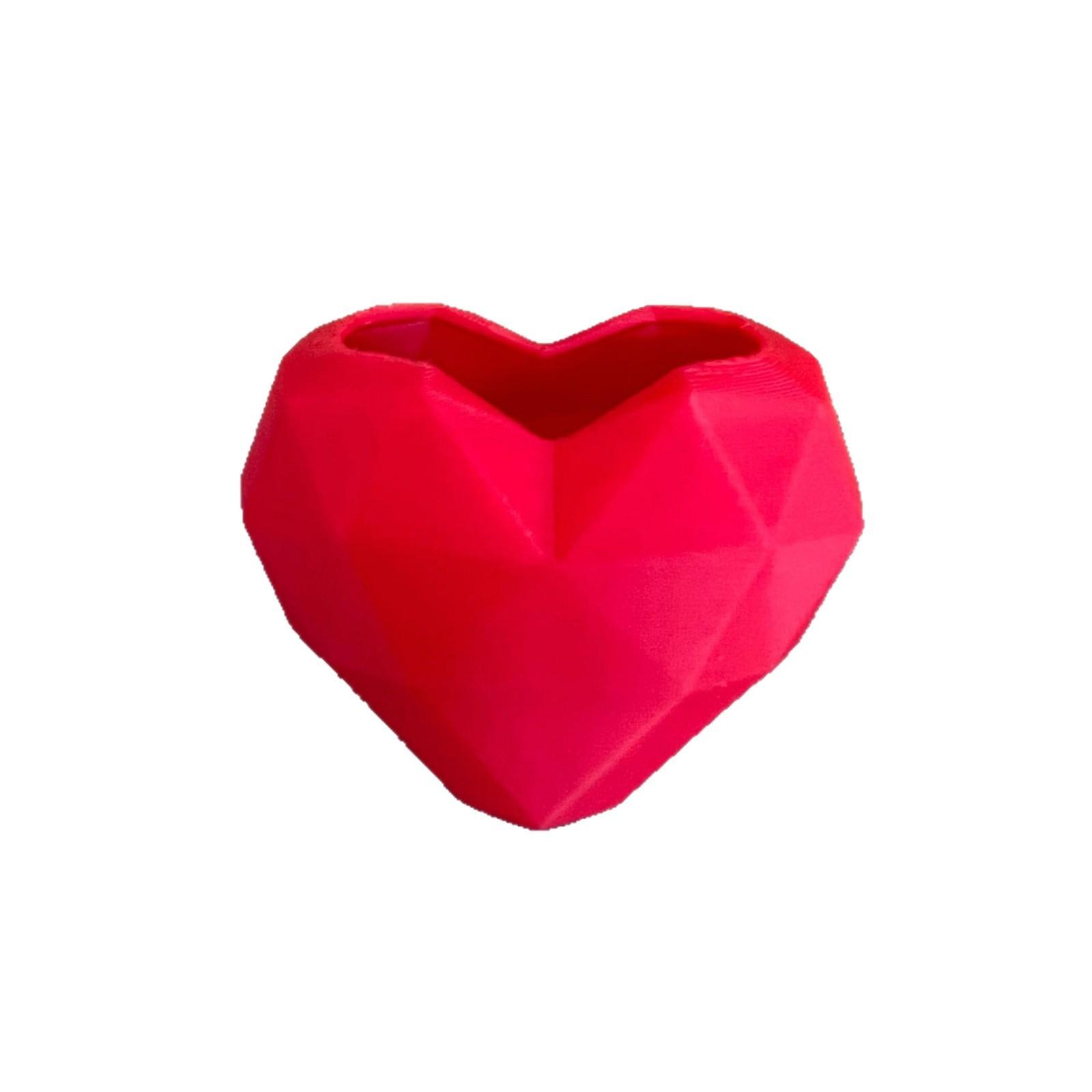 

Durable 3D Printed Irregular Heart-Shaped Succulent Planter, Balcony Garden Desktop Decor Pot