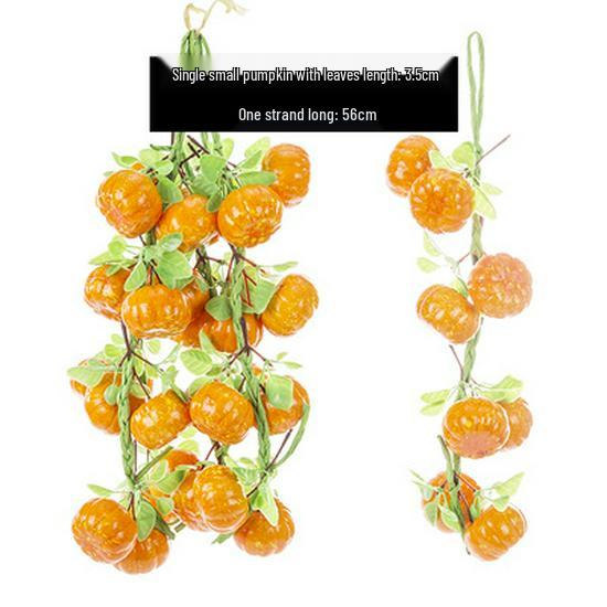 Farmhouse Restaurant Decor: Artificial Fruit Vine with Peaches, Apples, and Bananas.