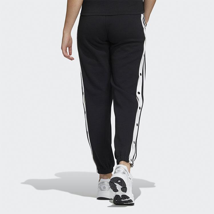 adidas Originals Adibreak Striped Casual Retro Sports Long Pants Women Bottoms Black HH9453