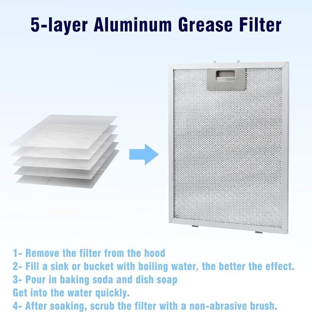 Oil-proof Cooker Hood Mesh Filter Aluminum Mesh Range Hood Dust Filter  Adults