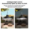 Solar Pendant Light Split Led Solar Powered Lamp White/Warm Light with Remote Control Chandelier Camping Outdoor Garden Lighting