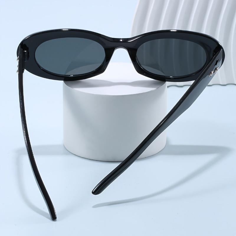 Retro Oval Cat Eye Glasses for Women Stylish Party Eyewear Fashion Accessory Travel Casual Attire