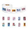500 Sheets/Roll Cartoon Vending Machine Round Stickers, DIY Waterproof Sealing Reward Stickers