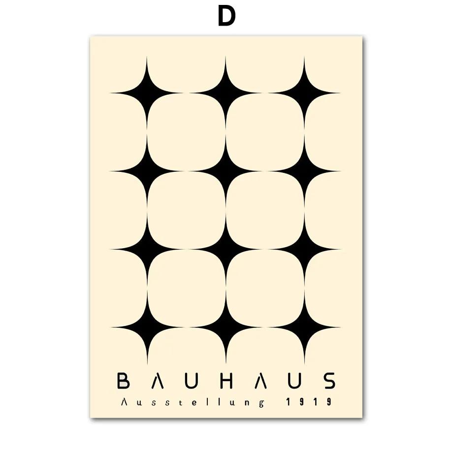 Bauhaus Lines Geometry Stripe Nordic Gallery Minimalist Wall Art Print Canvas Painting Poster for Living Room Modern Home Decor