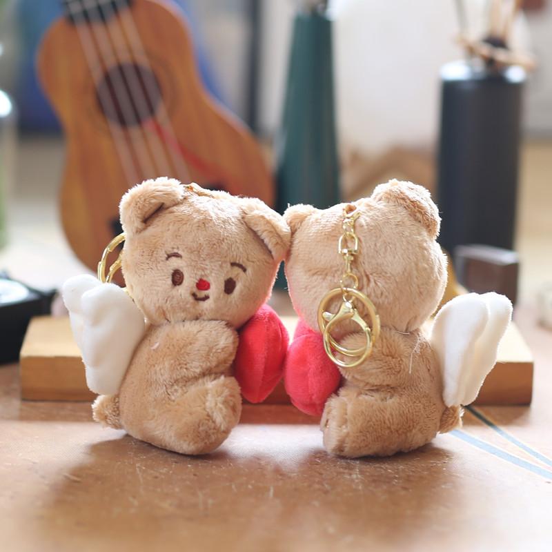 Cute Cute Love Butter Bear Pendant Plush Toy Doll Bag Hanging Keychain Doll