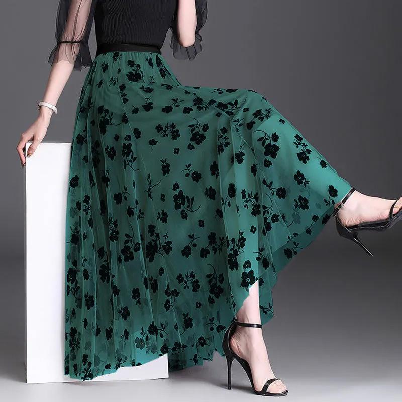 Skirt Women Summer Casual Versatile Elastic High Waist Loose Bustier Skirt Oversize Stretchy Slim Dresses
