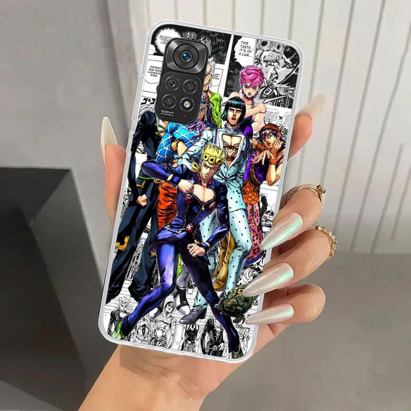 JoJo Bizarre Adventure Golden Wind Phone Case for Xiaomi Redmi Note 15 14 14S 13 12S 12 Pro 11S 11 Plus 11T 11E 10S Soft Funda P