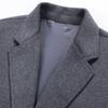 FAPAI Men's Double-Faced Wool Mid-Length Overcoat