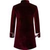 2021 Christmas Men's Steampunk Velvet Coat with Stand Collar