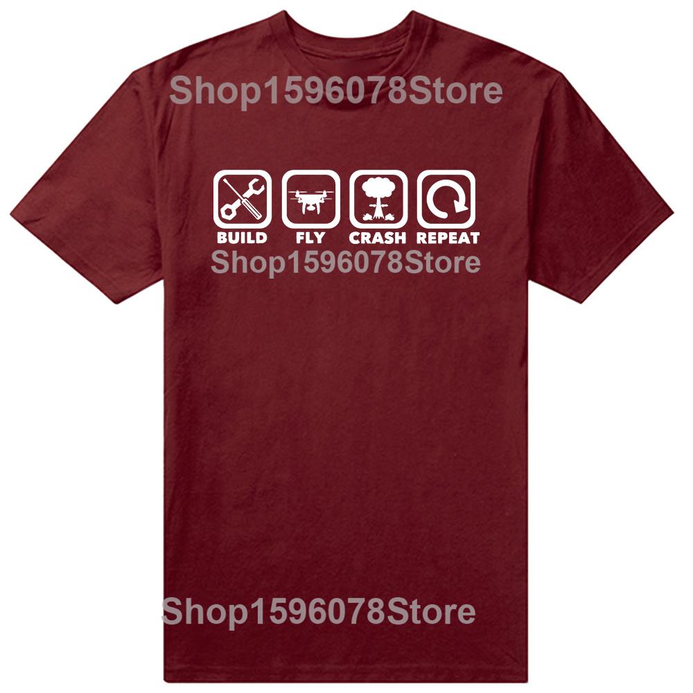 Funny Drone Classic T-Shirt Summer Men Women Clothing Fashion T Shirts Cotton Short Sleeve Oversized Loose T-shirt Tops