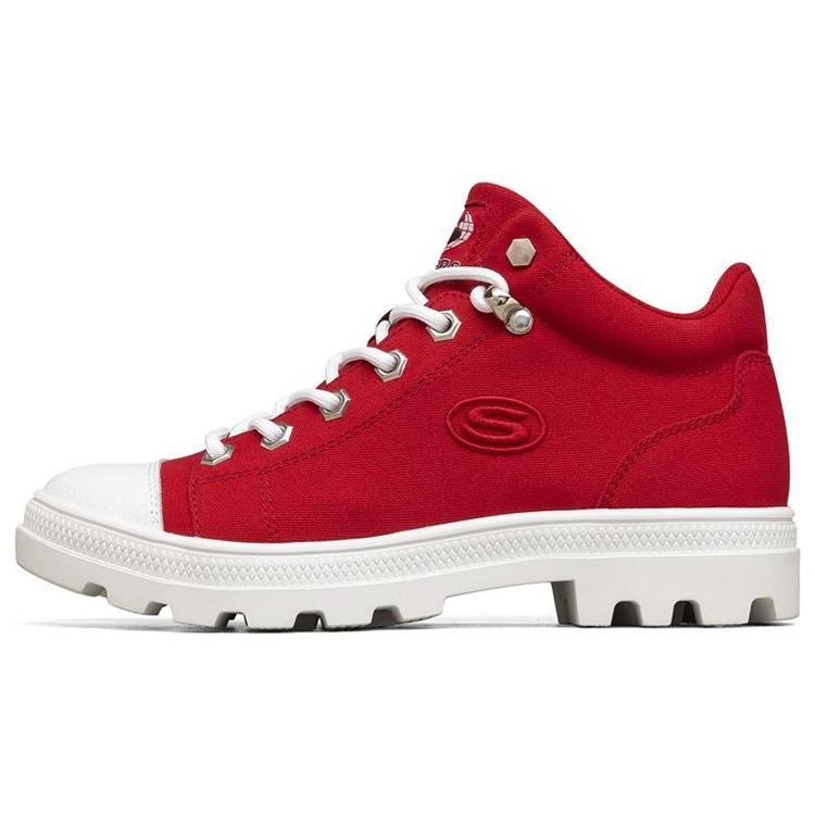 (WMNS) Jeremy Ville x Skechers Roadies High-Top Canvas Shoes Red/White Women s 155109-RED EU 39
