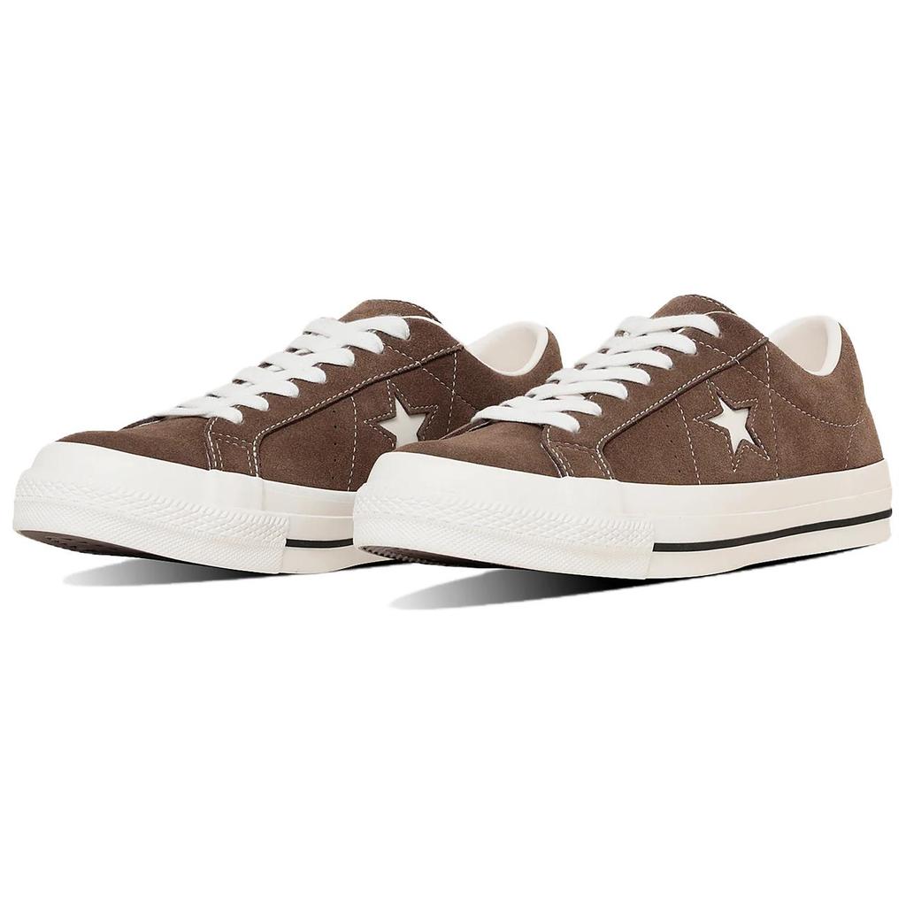 Converse ONE STAR Sude Slip Resistant Abrasion Resistant Low top Skateboard Shoes Unisex Taupe 35200861