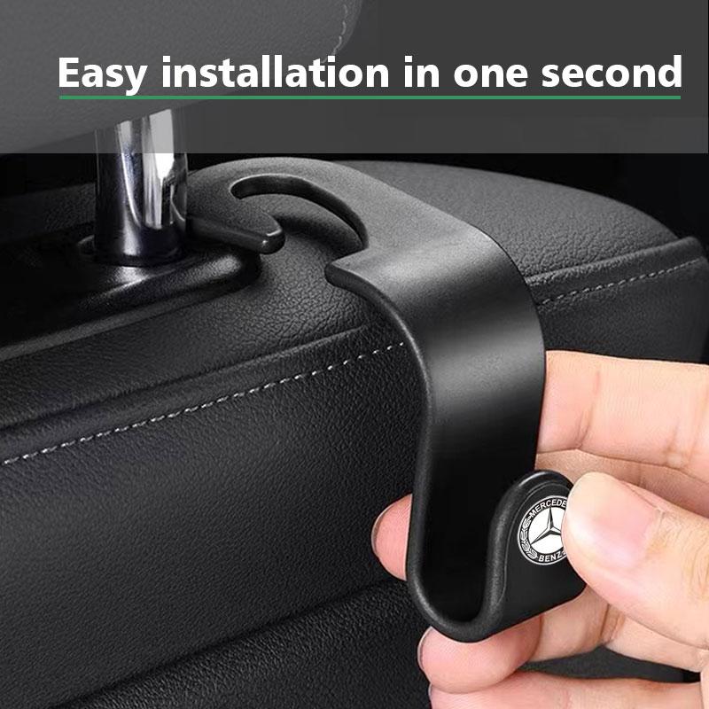 Hák na opěrku hlavy autosedačky Úložný věšák Doplňky do interiéru auta Pro Mercedes Benz AMG W177 W212 W213 W205 V177 W247 W176 GLA GLC X253 GLK Třída GLA