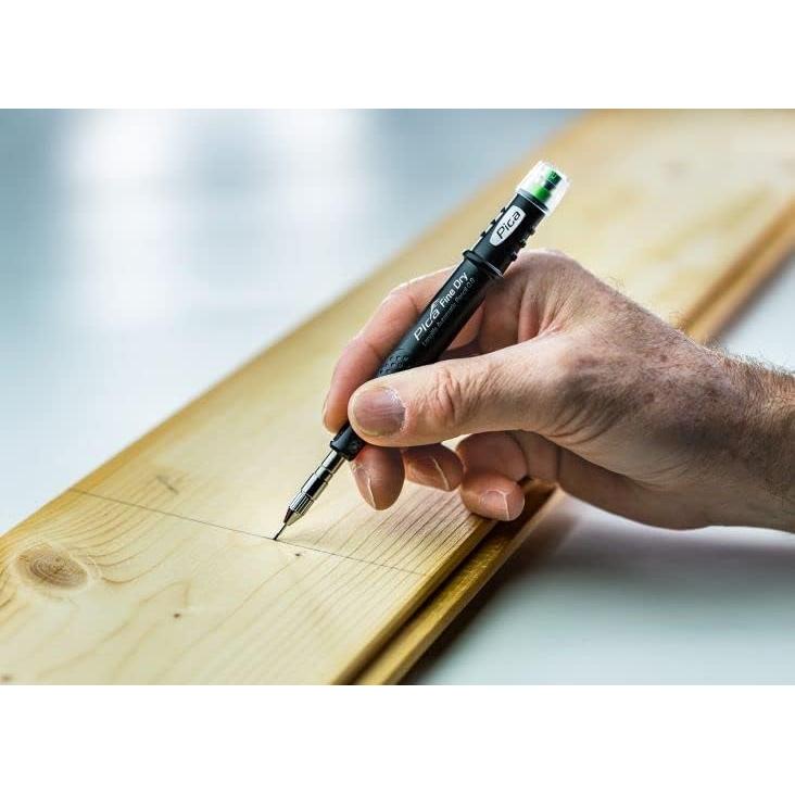 PicaMarker "Fine Dry" Architectural Pencil, 0.9mm Round Tip, Black HB 7070; "Dry" Architectural Pencil, 2.8mm Round Tip, Black 2B 3030