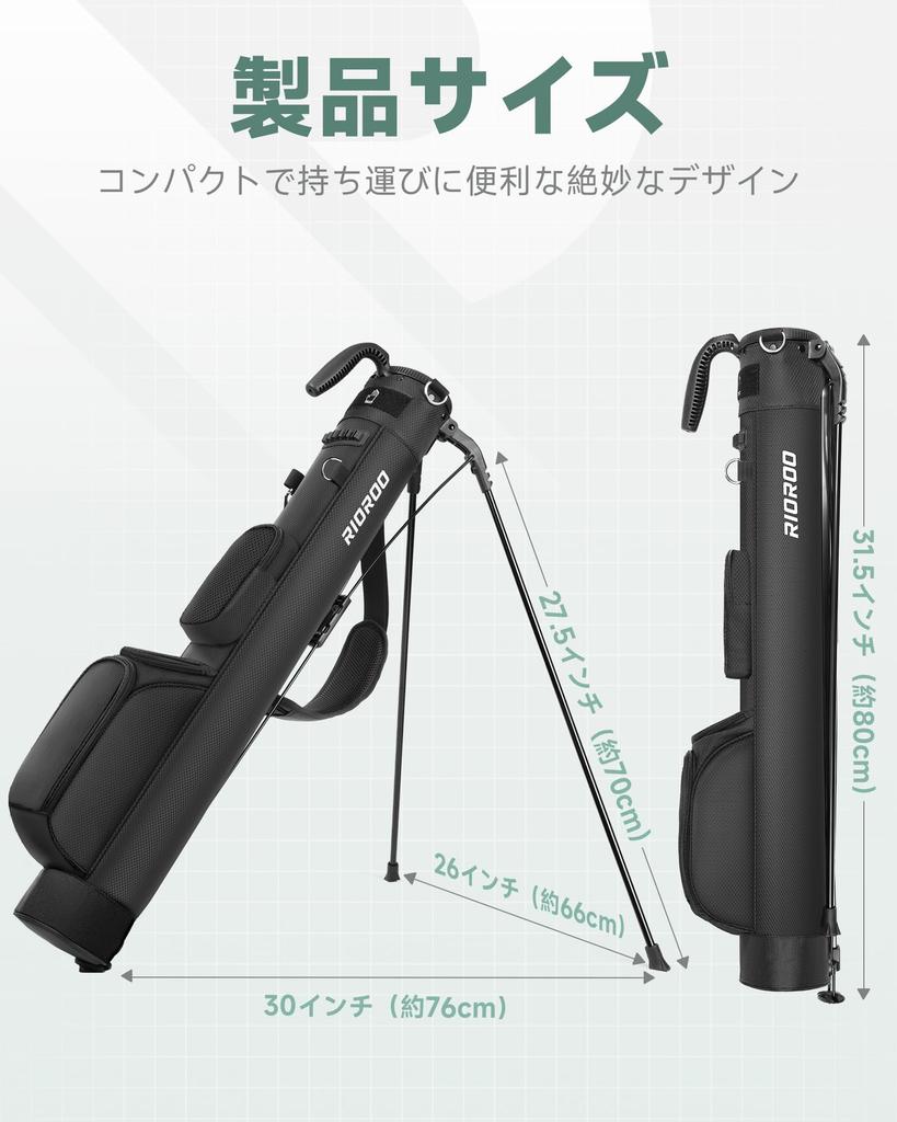 RIOROO Golf Stand Club Caddy Can Store Automatic Ultra Stable Lightweight 3 Large Capacity 3 Cooler Bag Suitable for Beginners To Unisex Bag,