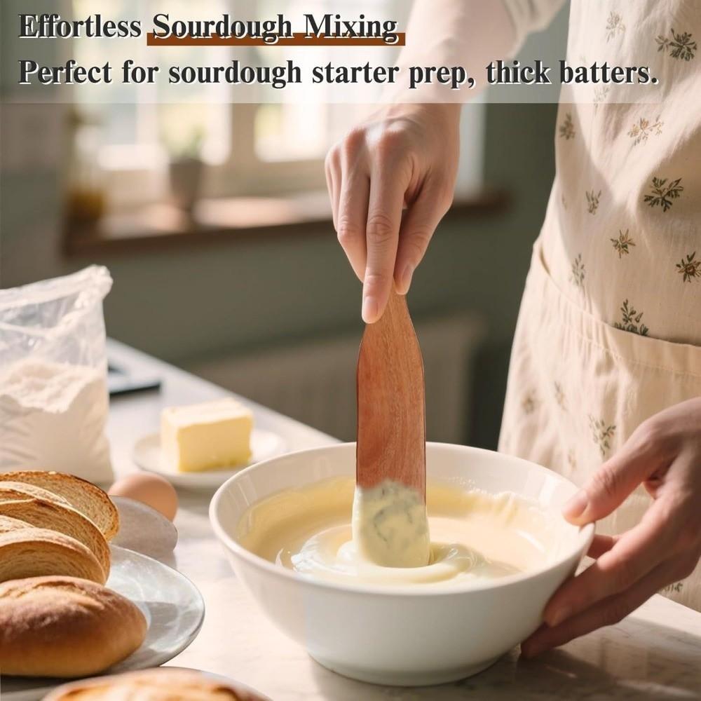 Špachtle na roztírání Dřevěný nástroj na kvásek Kuchyňské náčiní Rukojeť Škrabka Vaření