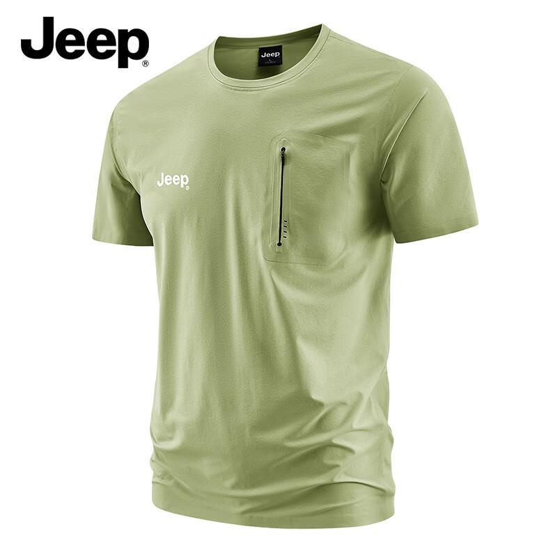 JEEP Men s Quick-Dry Round-Neck T-Shirt L