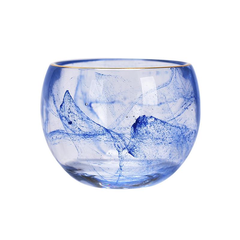 Master Ink Painting Single Glass Ceramic Household Kung Fu Tea Tasting Cup White Jade Ice Burn Wholesale