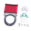 Aluminum Oil Cooler Radiator Heavy Duty Engine Cooling Kit for Motorcycle Pit Bike 50cc 70cc 110cc