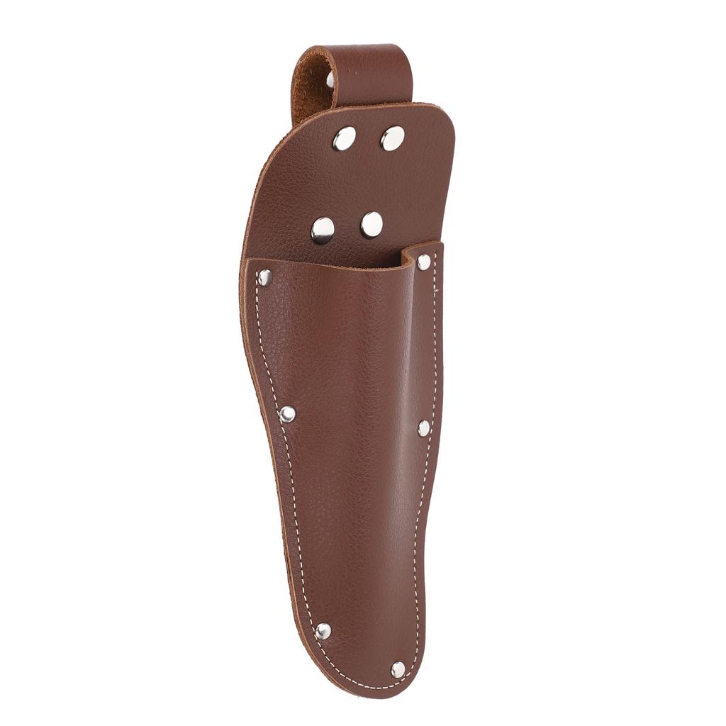 Pliers Holder Pruner Sheath Cowhide Belt Hanging Pouch for Gardening Pruning Shears Scissors Knives Coffee