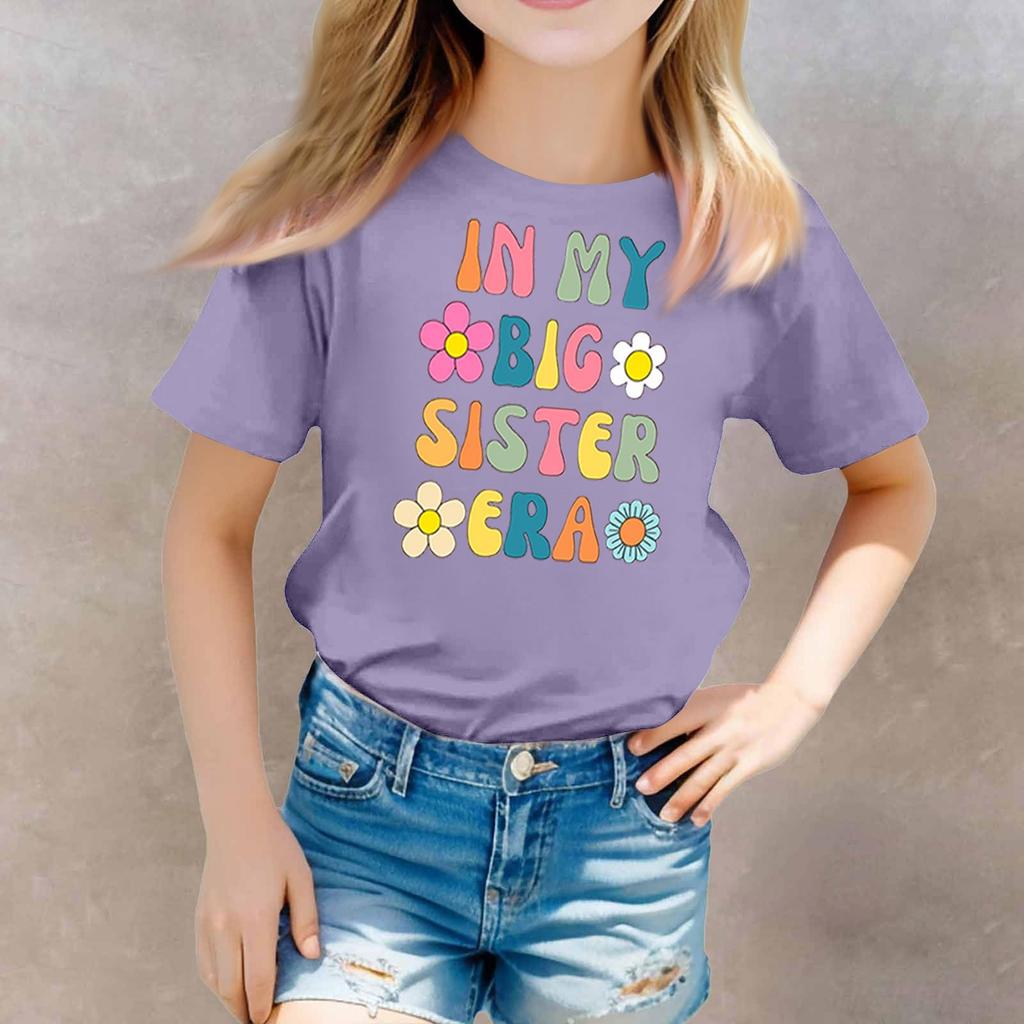 Toddler Girl Boy T-Shirts Kids Top Boys And Girls Printed Short Sleeved T-shirt